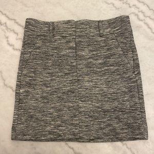 LOFT Heather Gray Mini Skirt